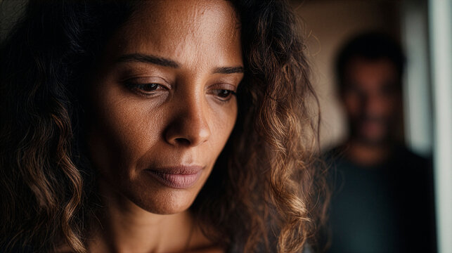 Sad Woman Facing Emotional Abuse at Home