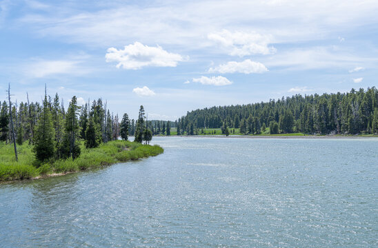 Bridge Bay Marina, Yellowstone Lake, Yellowstone National Park,Wyoming, USA