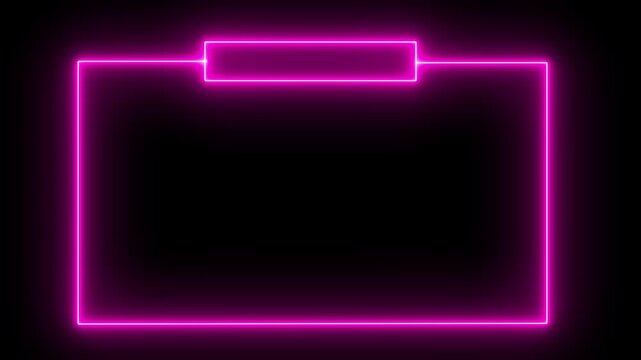 Live stream starting soon animation for live videos and gaming intros. streaming and broadcasting social media motion design element , live streaming neon text frame animation box frame neon icon