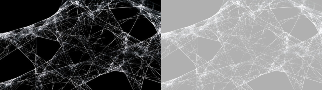 Shattered glass texture with complex fracture lines. Overlay for digital design and compositing