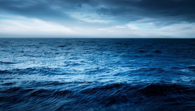 Dark And Blue Ocean Vast Ocean And Calm