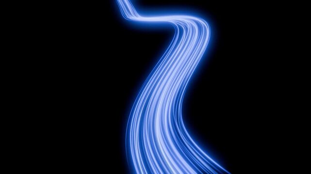 Fibre di luce fluttuanti
