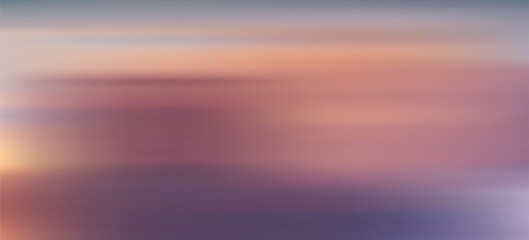 Fototapeta premium Abstract blurred twilight sky background, soft horizontal sunset gradient texture