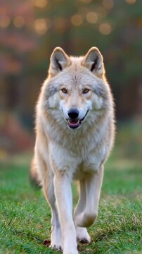 wolf in the grass