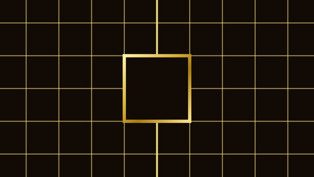 Luxury Gold 3D Modern Minimalist Grid Premium Wallpaper