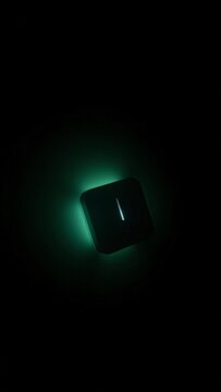Glowing Green Cursor Blink