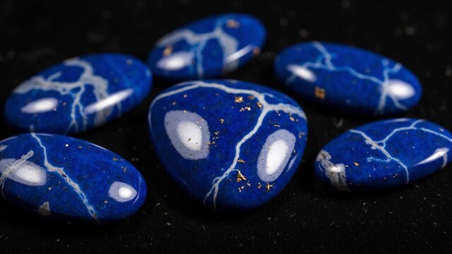 Polished Lapis Lazuli Macro