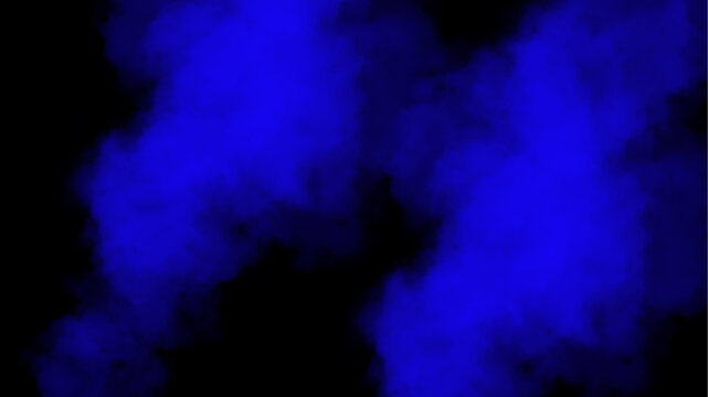 Blue smoke fog abstract background texture