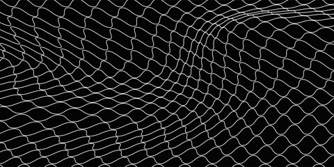 Net pattern. Rope net vector silhouette. Soccer, football, volleyball, tennis and tennis net pattern. Fisherman hunting net rope texture or pattern. © ferdi