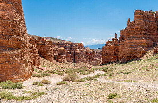 Charyn Canyon in the Ili Valley in Kazakhstan