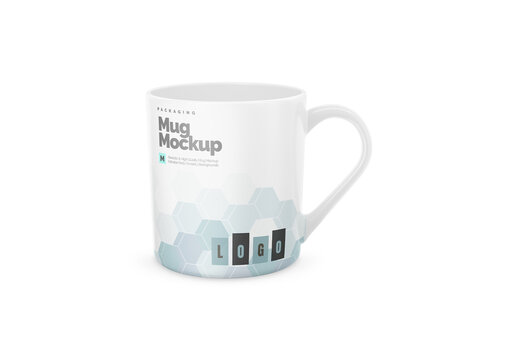 Mug Mockup Realistic Render for Portfolio and Brand Identity