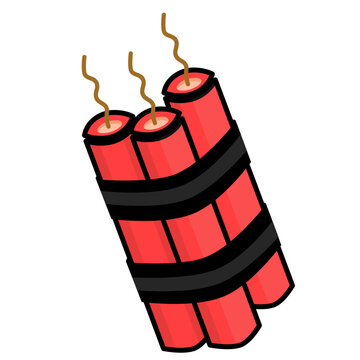 Dynamite bomb with fuse icon
