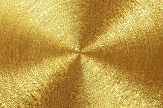 Circular metallic foil pattern in vivid gold for premium backgrounds and branding materials