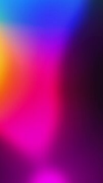 Vertical neon gradient background with smooth transitions of pink, blue, and orange designed for mobile UI design and smartphone screen headers