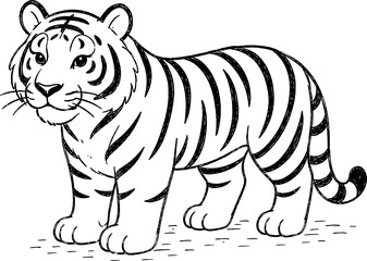 Obraz premium The Siberian Tiger is the largest subspecies of tiger, native to the forests of eastern Russia and parts of China. Known for its thick fur and powerful build, it is an apex predator