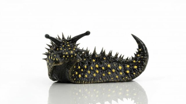 Giant imaginary prehistoric coloured slug