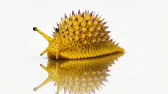 Giant imaginary prehistoric coloured slug
