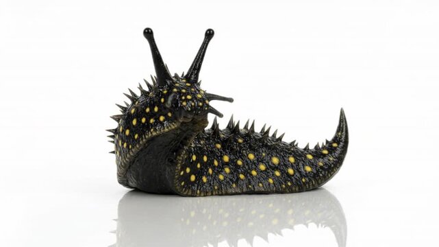 Giant imaginary prehistoric coloured slug