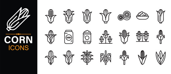 Fototapeta premium Autumn Foliage Vector Icon Collection Featuring Seasonal Leaf Symbols