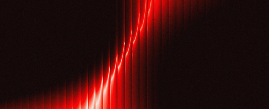 Red Neon Pleated Light Glass effect Grain Texture Gradient Background for Bold Sale and Sports Event Design