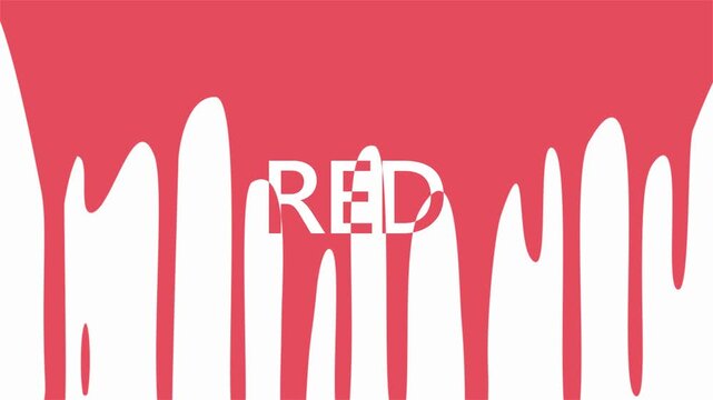 RED Color Learning Animation for Preschool Kids