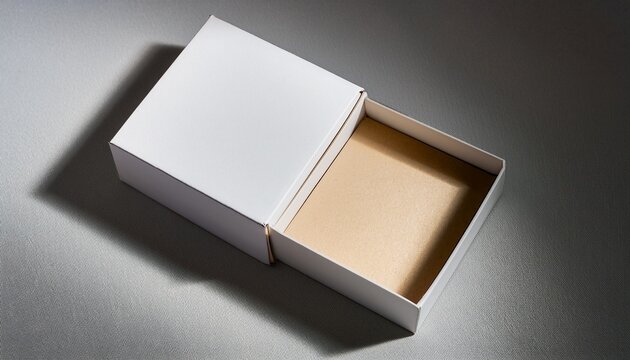 Blank White Candle Matchbox Mockup Premium Luxury Packaging Style Realistic Paper Texture And Shadows