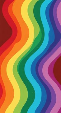 Vibrant Rainbow Colors Abstract Background Design.