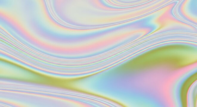 Abstract Colorful Iridescent Fluid Art Background Design.