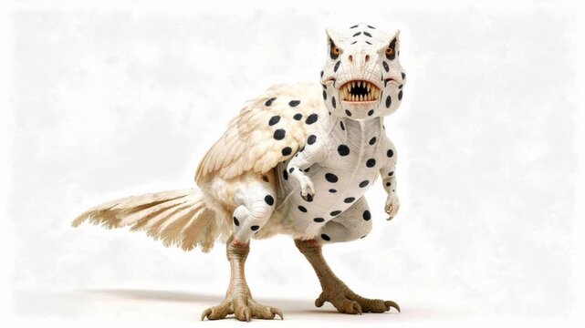 T-rex bird alone in the image