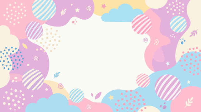 Colorful abstract background with clouds.
