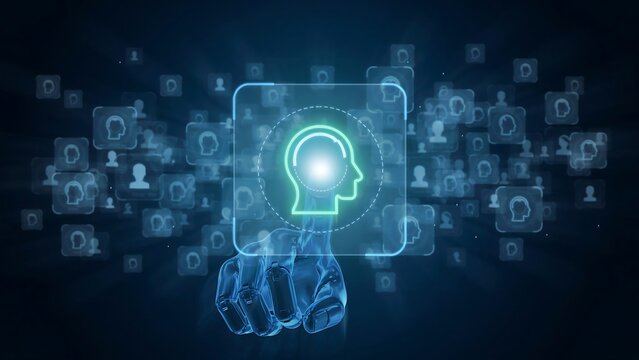 Digital Mindscape Futuristic Technology and Artificial Intelligence Concept