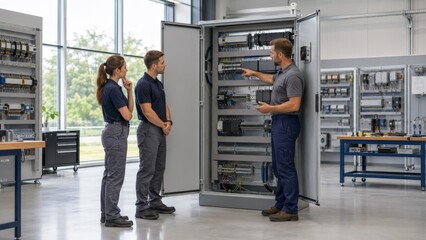 Obraz premium Industrial Electrical Maintenance Technician Training