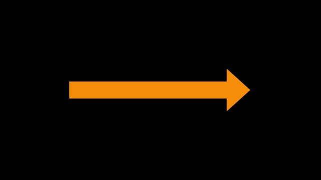 Black Right Arrow Icon Isolated on Light Background, Simple Direction Pointer Symbol, Navigation Sign, Forward Movement Indicator,