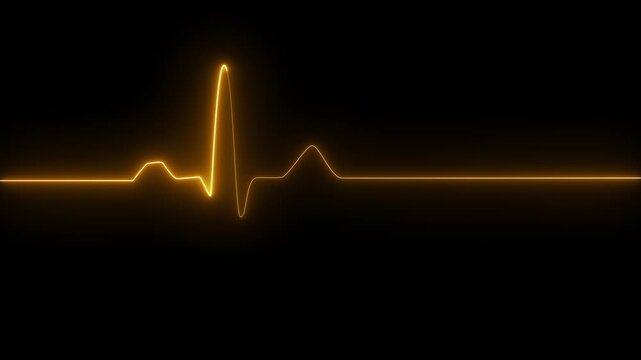 Heart Rate Monitor Electrocardiogram Ekg Or Ecg Looping background. animated normal sinus rhythm. animated ekg display