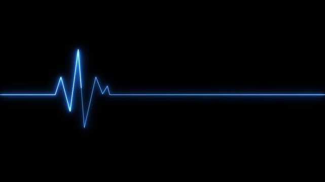 electrocardiogram wave displays a healthy heart beat pulse rate on a medical blue monitor screen vector illustration for cardiology health diagnostics