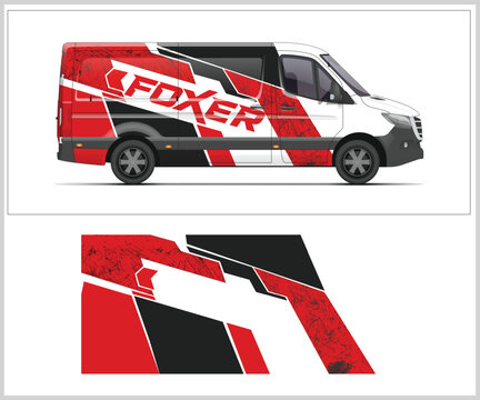 Dynamic Van Wrap Design for Branding