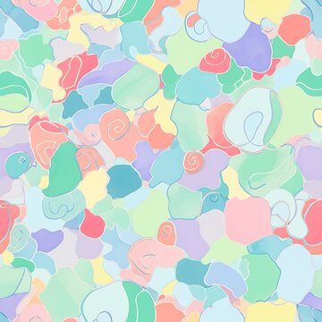Abstract Watercolor Background with Soft Pastel Colors.