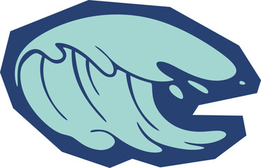 Naklejka premium Tropical Coastal Icon