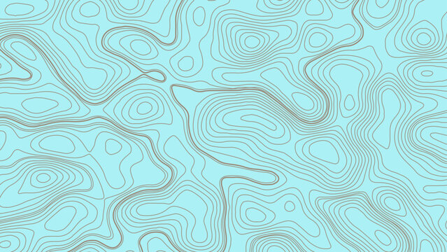 Vector topography seamless lines and illustration topographic map pattern. seamless cartography ware frame area contour topo grid map. 