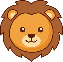 Fototapeta premium cute lion illustration