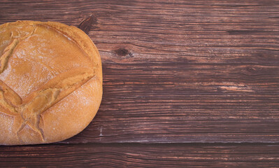 Fototapeta premium Homemade bread, a healthy daily food.