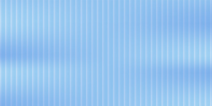 Blue glass effect vector background. Metal abstract window gradient pattern  ribbed plastic surface good nice