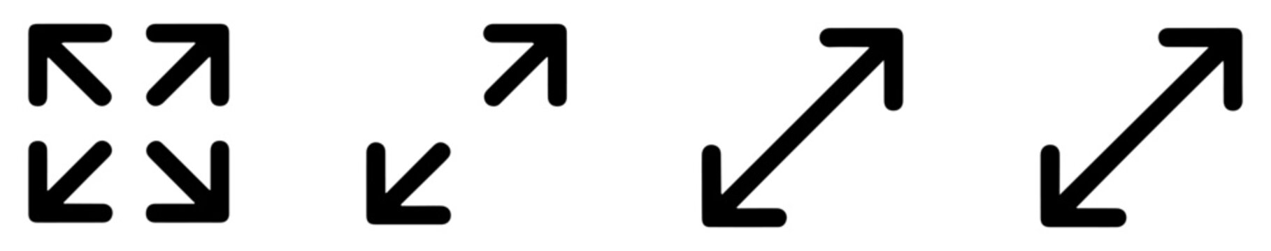 resize expand fullscreen icon set