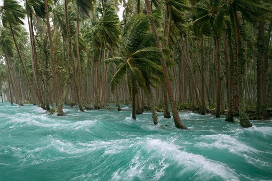 222minimal advertising background with tropical cyclone sea fore dramatic seascape and dangerous