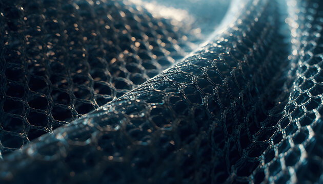 Fishnet or mesh pattern with light and shadow