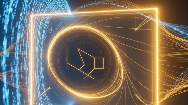 Ethereal Code Flow Through a Minimalist Digital Portal