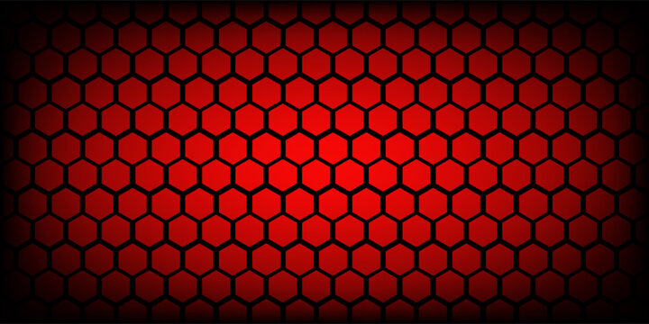 Honey comb red background vektor eps 10