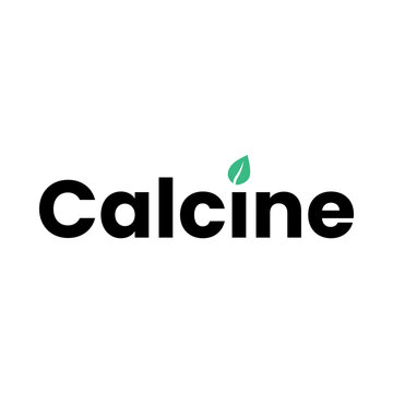 Modern Calcine Typography Logo Design for Industrial Manufacturing Technology Corporate Startup and Business Branding