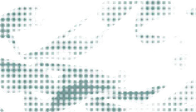 Abstract halftone pattern texture in soft teal blue on as PNG element