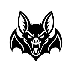 Obraz premium Vampire Bat Head Mascot Logo Vector - Fierce Aggressive Animal Sport Icon